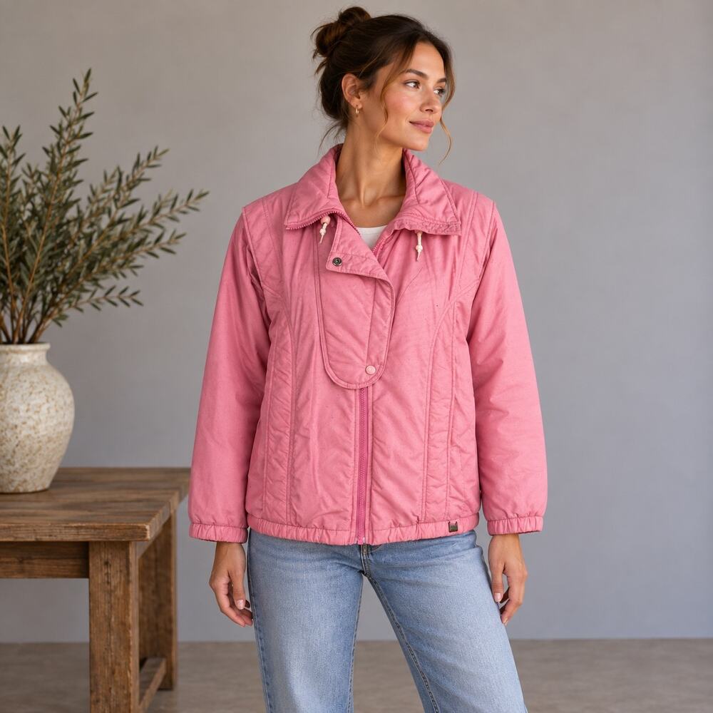 Vintage Pink Forte 80's Ski Puffer Jacket 10